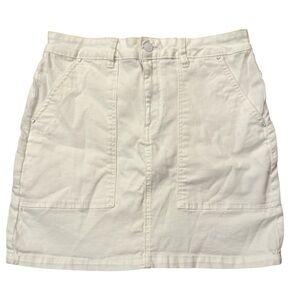 A loves A white cotton mini skirt. Size 28.